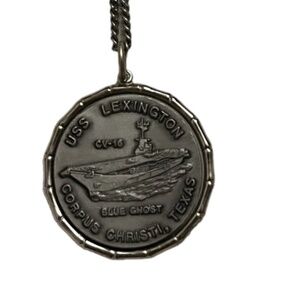 USS Lexington “blue ghost”  necklace